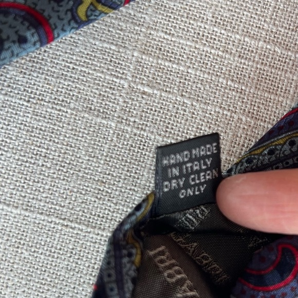 Vintage Marino Gabri Handmade 100% Italy Silk Tie - Picture 4 of 5